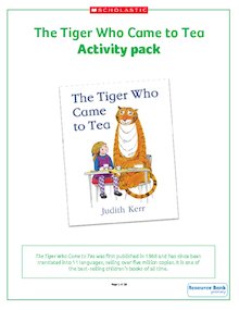 The Tiger Who Came To Tea lesson plans KS1