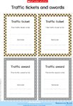 Traffic tickets and awards (1 page)
