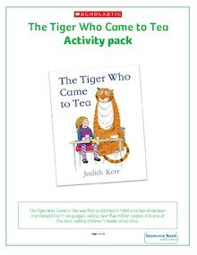The Tiger Who Came To Tea activity pack