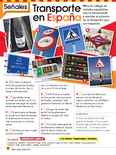 Señales: Transportes en España