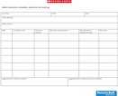 Objective-led planning and observation adult interaction template