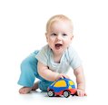 baby with car