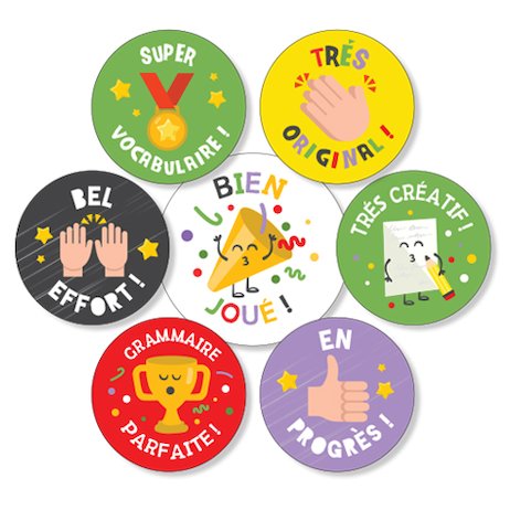 French Reward Sticker Pack B (175 stickers)
