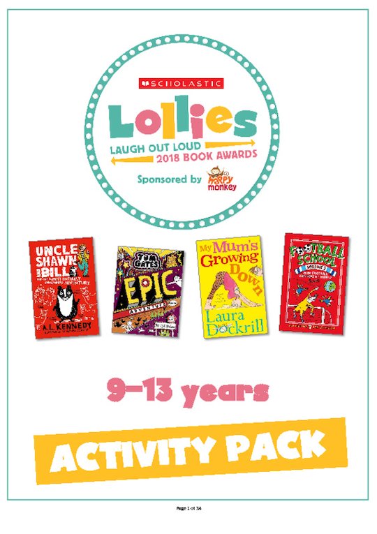 2018 Scholastic Lollies - 9-13 years Activity Pack