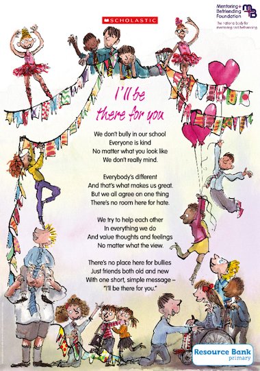 I Ll Be There For You Anti Bullying Poem Primary Ks1 Teaching Resource Scholastic