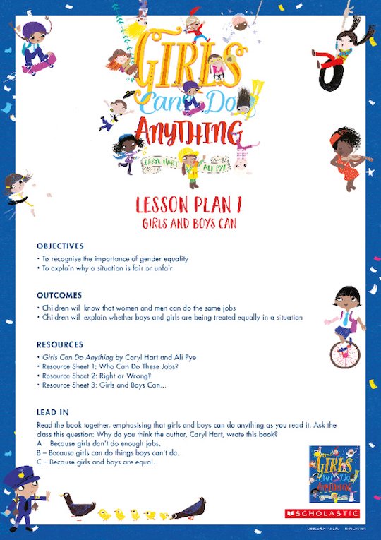 Girls Can Do Anything! Activity Pack - Lower KS2