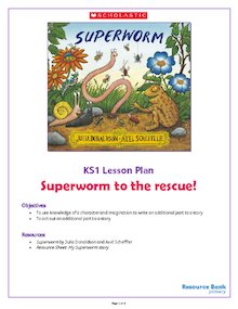 Superworm – Superworm to the rescue activity pack – KS1