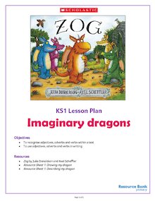 Zog: KS1 imaginary dragons activity pack
