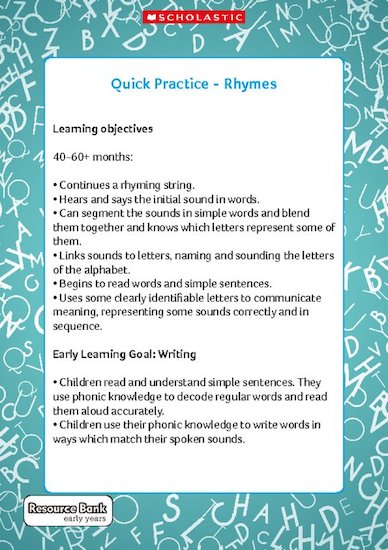 Quick Practice - Rhymes (Digital Download Edition)