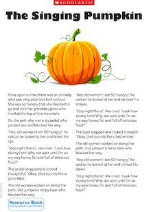 The Singing Pumpkin
