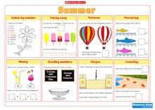 Summer Maths Activity Mat