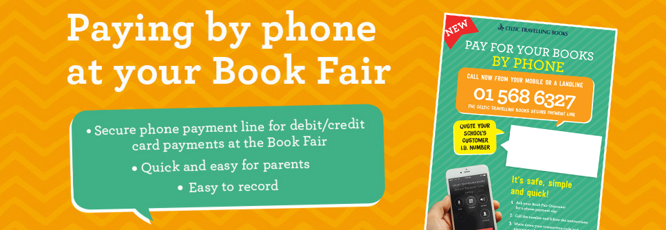 Paying by phone at your Book Fair Phone Payment