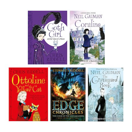 Neil Gaiman/Chris Riddell 3-Book Box Set: Coraline; The Graveyard Book; Fortunately, the Milk [Book]