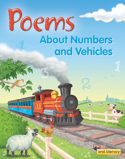 PM Oral Literacy Emergent: Poems About Numbers and Vehicles x6