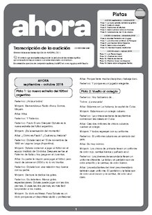 Transcripción del audio (septiembre 2018 - febrero 2019)