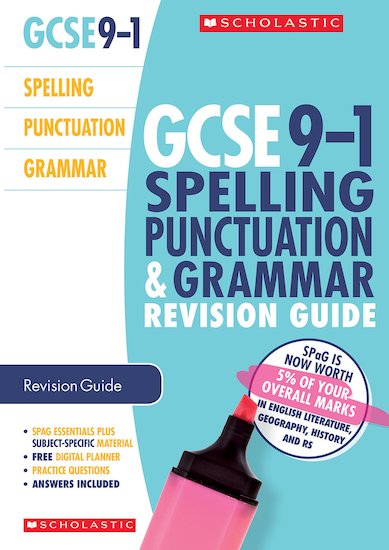 GCSE Grades 9-1: Spelling, Punctuation and Grammar Revision Guide for All Boards x 30