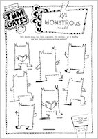 Tom Gates What Monster? Monstrous moods activity sheet