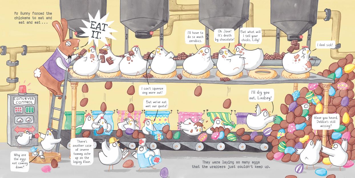 Mr Bunny's Chocolate Factory pp. 9-10 Mr Bunny's Chocolate Factory pp. 9-10