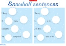 Snowball sentences poster
