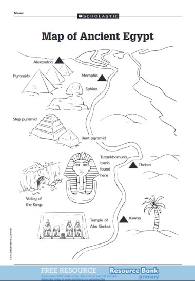 Map of Ancient Egypt – FREE Primary KS2 teaching resource - Scholastic