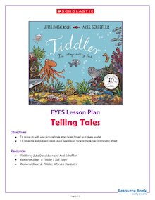 Tiddler EYFS activity pack – Telling Tales