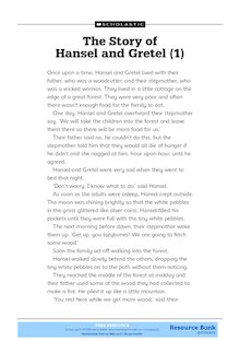 Hansel and Gretel (complete story)