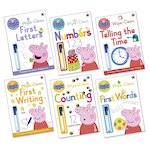 Peppa Pig Wipe-Clean Learning Pack x 6