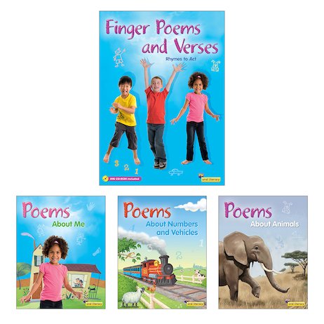 PM Oral Literacy Emergent: Finger Poems and Verses Mixed Pack (4 books)