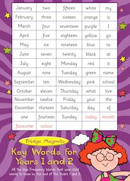 Key Words Magnets for Years 1 and 2: Pack 4