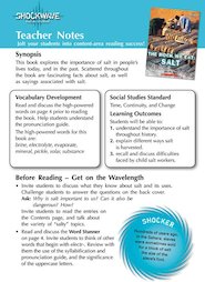 The Rock We Eat - Salt: Teacher's notes and 3 fact files