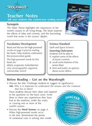 The Water Planet Teacher's notes and 3 fact files