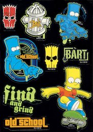 FREE Simpsons sticker sheet