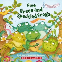 Sing and Read Storybook: Five Green and Speckled Frogs