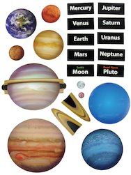 Planets Classroom Display Cut-Outs