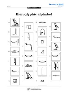 Hieroglyphic code – activities