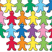 Classroom Display Trimmers: Rainbow Kids