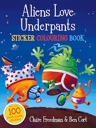 Aliens Love Underpants Sticker Colouring Book