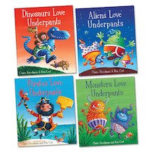 Aliens Love Underpants Pack x 4