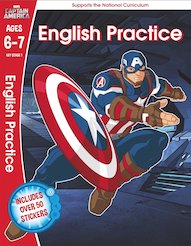 Captain America English Practice (Ages 6-7)