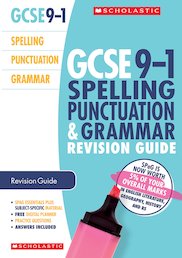 GCSE Grades 9-1: Spelling, Punctuation and Grammar Revision Guide for All Boards x 10