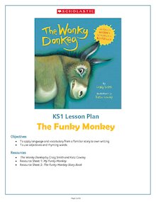 The Wonky Donkey teacher activity pack for Key Stage 1 (Year 1)