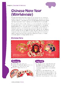 Chinese New Year (Worldwide) – Create and Display