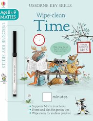 Usborne Key Skills: Wipe-Clean Time (Ages 8-9)