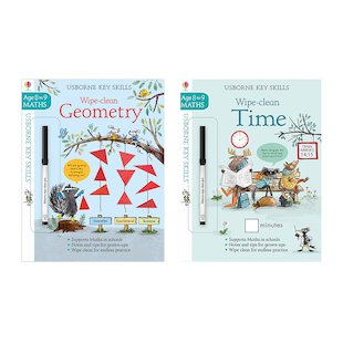 Usborne Key Skills Wipe-Clean Pair