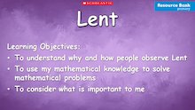 Lent PowerPoint and activity ideas