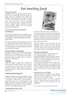 Eat healthy food – activities