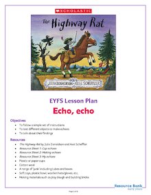 The Highway Rat EYFS activity pack