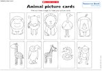 Animal picture cards (1 page)