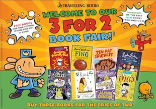 Image result for 3 for 2 travelling book fair