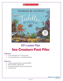 Tiddler KS1 lesson plan pack – Fact Files